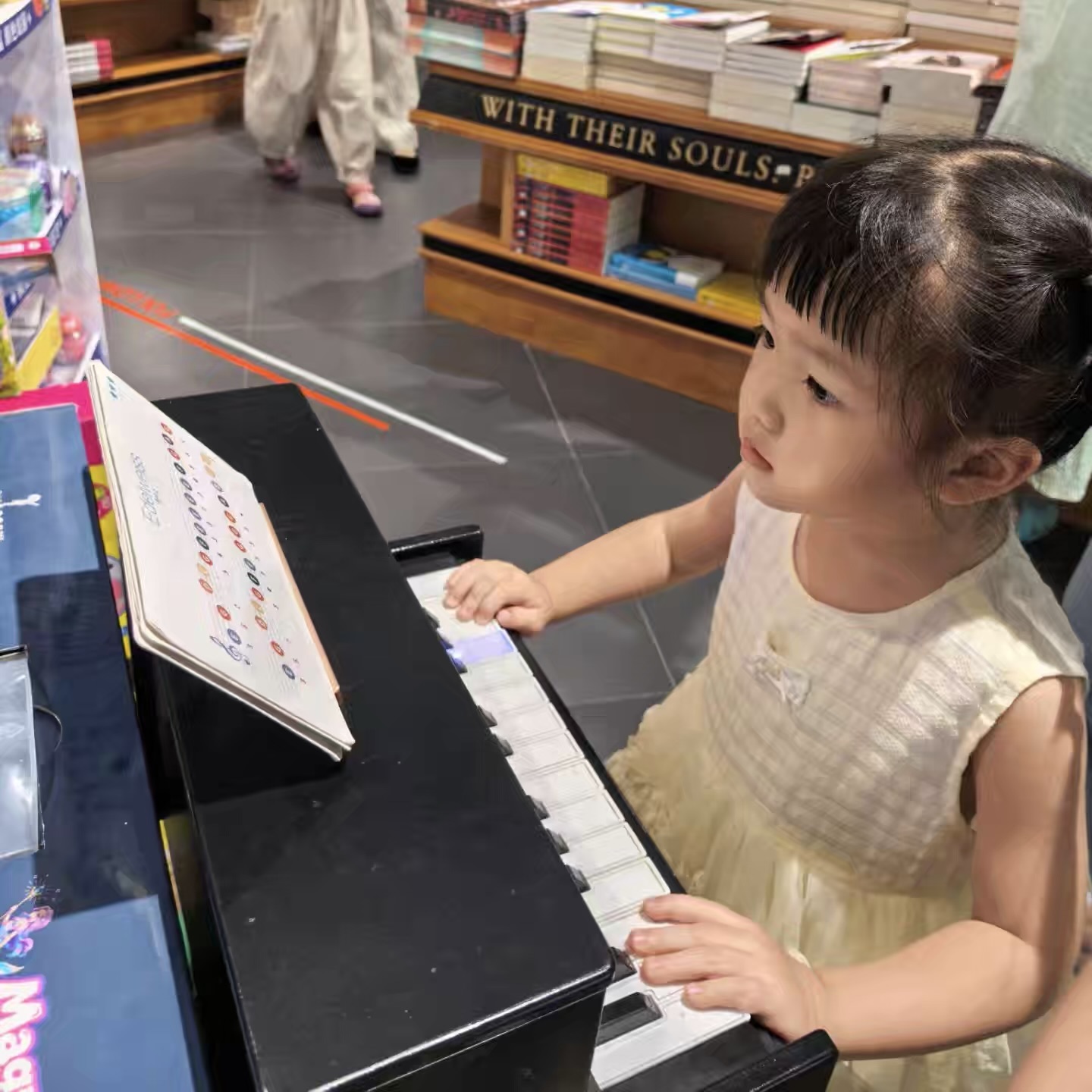 Playing piano